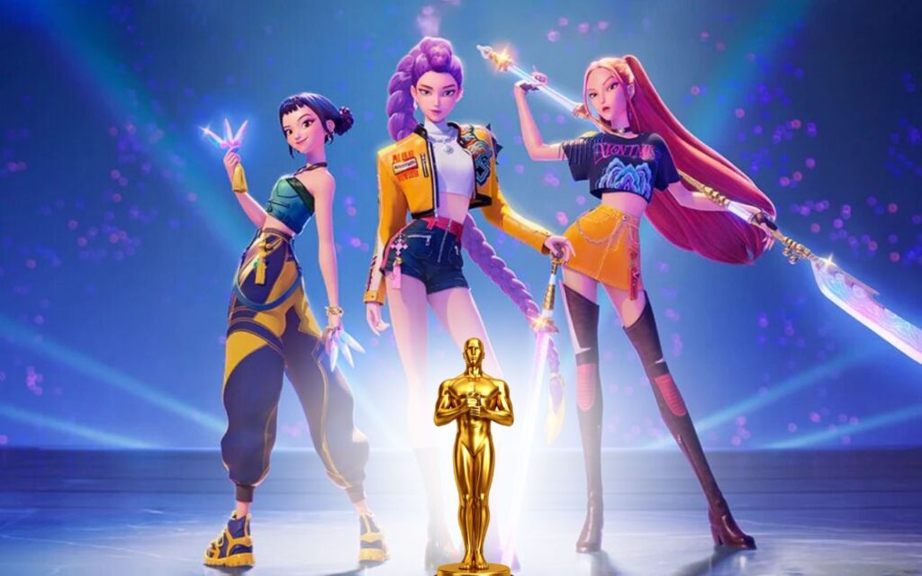kpop demon hunters double nomination oscars golden netflix